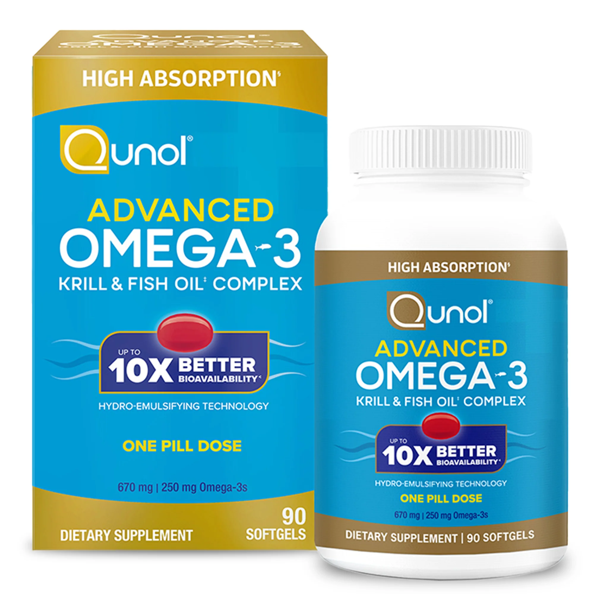 Advanced Omega-3 Krill & Fish Oil Softgels, 250mg - Image 7