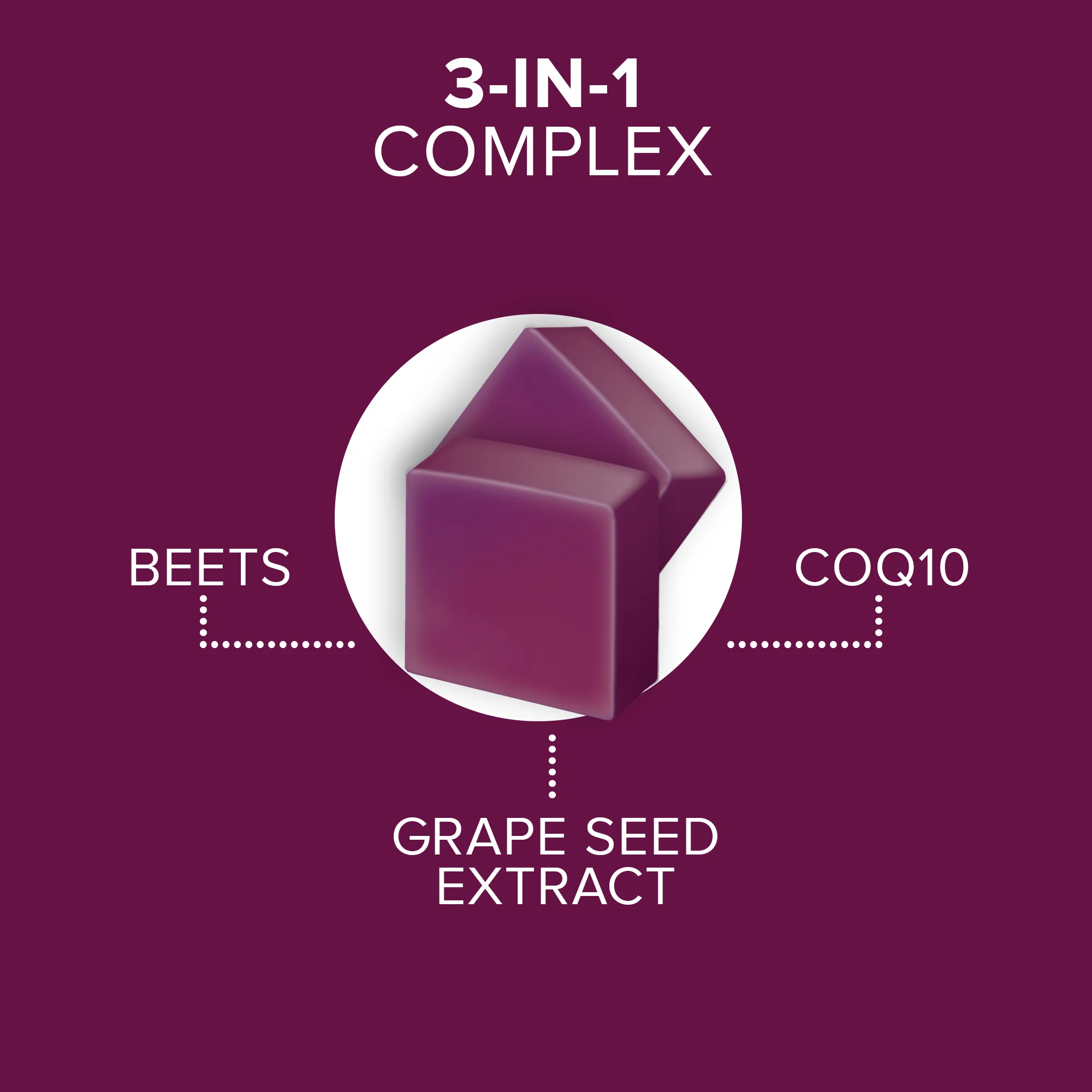 Blood Pressure Support Soft Chews, Beets + CoQ10 - Image 3