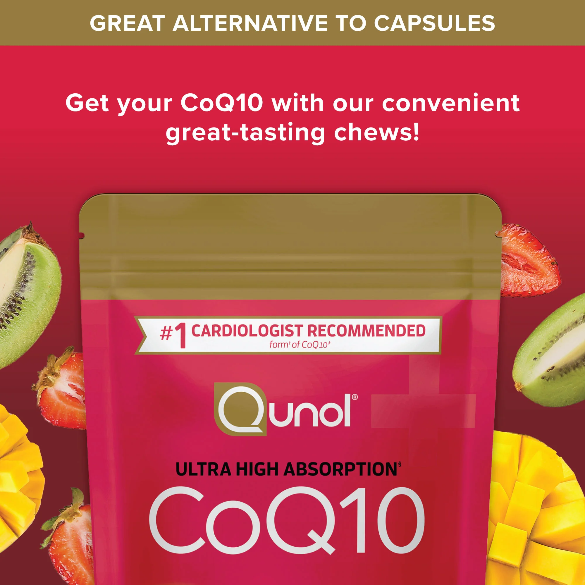 CoQ10 Chews, 200mg, Tropical Fruit Flavor - Image 5