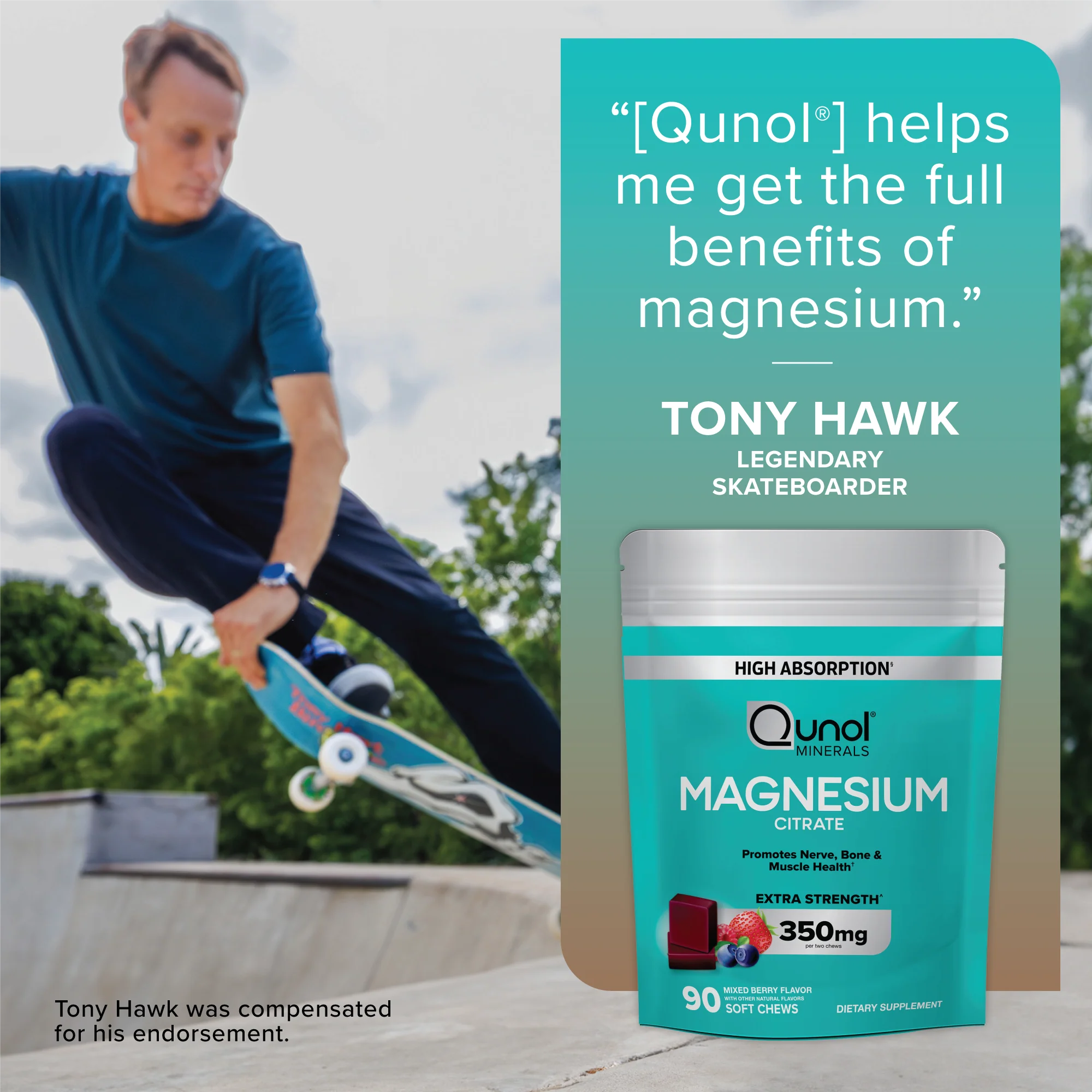 Magnesium Citrate Soft Chews, Extra Strength 350mg, Berry Flavor - Image 9