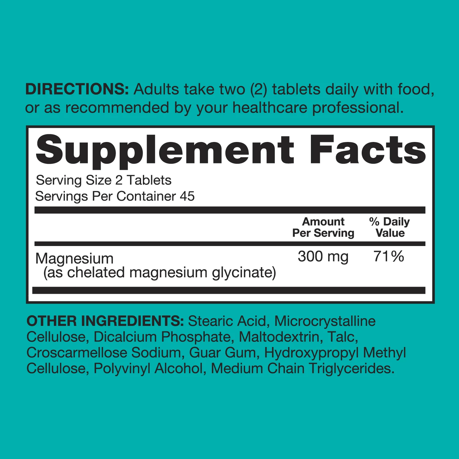 Magnesium Glycinate, 300mg - Image 14