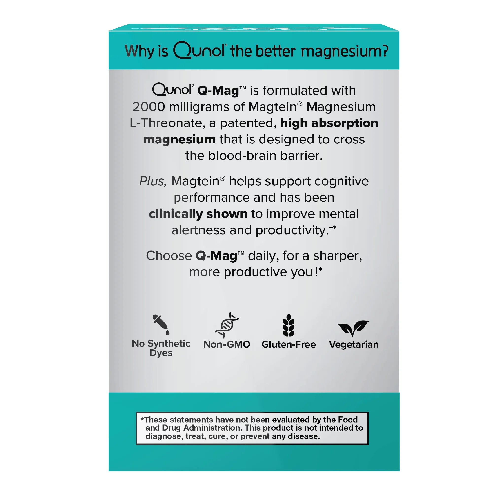Q-Mag Magnesium L-Threonate Tablets, 2000mg - Image 12