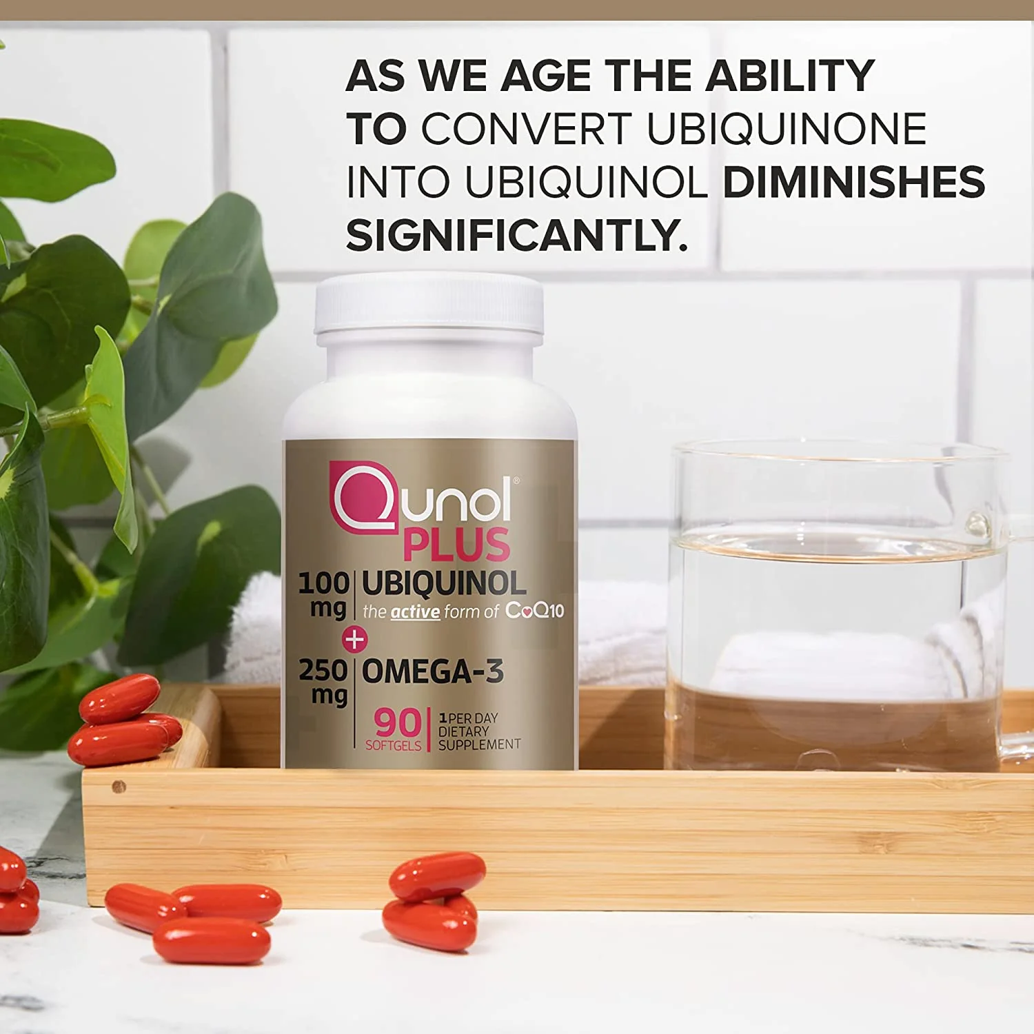 Plus Ubiquinol + Omega-3, 100mg + 250mg - Image 4