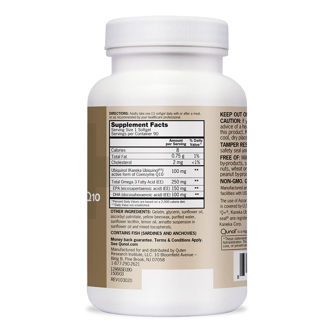 Plus Ubiquinol + Omega-3, 100mg + 250mg - Image 8