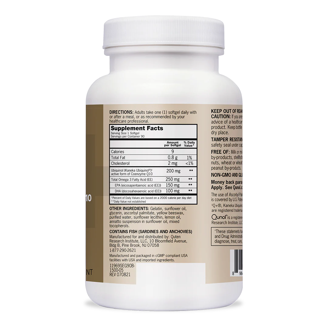 Plus Ubiquinol + Omega-3, 200mg + 250mg - Image 8